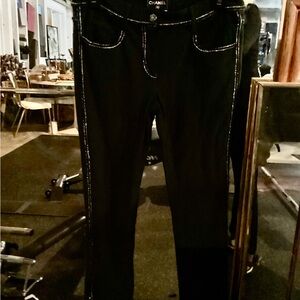 Chanel Women's Black Skinny Jeans